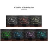 Airplane Group Shape 3D Colorful LED Vision Light Table Lamp  Charging Touch Version