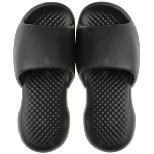Zomer Super dikke zachte bodem plastic slippers mannen indoor defensieve huishoudelijke bad slippers  grootte: 44-45 (zwart)