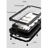 LOVE MEI Metal Shockproof Waterproof Dustproof Protective Case For iPhone 12(White)