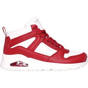 Skechers Uno-High Regards - maat 38- Dames Sneakers - Wit/Rood