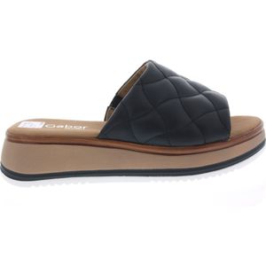 Gabor - 82.741.57 - Slippers - Zwart - Leer - Rubber