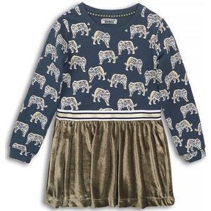 DJ Dutchjeans - Jurk - Navy/Gold Brown