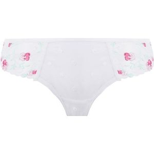 Awakening - Slip - Wit - Borduurwerk van Weidebloemen en Stippen