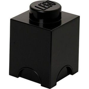 Lego - Opbergbox Brick 1 Vierkant - Polypropyleen - Zwart