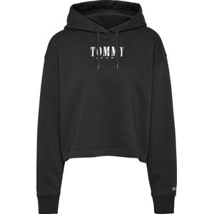 Tommy Hilfiger  - Maat S - TJW RLXD Essential Logo 2 Dames Hoodie - Zwart