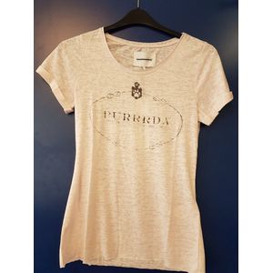 Purrrda - T-shirt - Roze - Korte Mouw