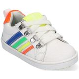 BunniesJr Puk Pit - Maat 20 - Unisex sportieve sneaker - Wit multi