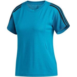 adidas - Maat XS - 3S Mesh Slv T Dames Shirt - Active Teal