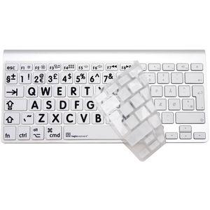 Logicskin - Toetsenbord Skin - XL - Zwart-Wit - Silicone