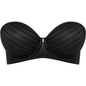 Freya - Cameo - Strapless Beha - Zwart - Mesh