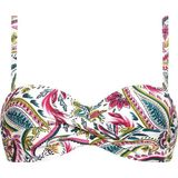 Cyell  - Maat 36B - WAJANG FLORAL Bikinitop Bandeau Voorgevormd met Beugel Dames