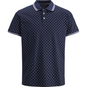 JACK&JONES - Maat 3XL - PLUS JJTEREKOTA AOP POLO SS PS Heren Poloshirt