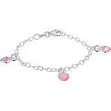 The Jewelry Collection - Armband Hart 2,7 mm 13 cm - Zilver