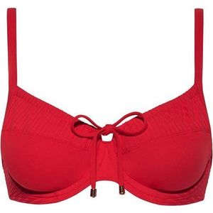 CYELL - Maat 40F - Dames Bikinitop Niet voorgevormd met Beugel Rood
