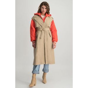 Colourful Rebel Maat LYentl Combined Trench Bomber Jacket Dames Jas