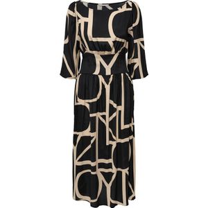 ONLY - Maat L - ONLAVA 3/4 MIDI DRESS PTM Dames Jurk