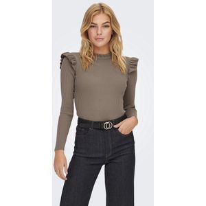ONLY  - Maat L - ONLSIA SALLY RUFFLE LS PULLOVER KNT NOOS Dames Trui