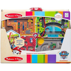 Melissa & Doug 33331 & PAW Patrol Wooden 4-in-1 Magnetic Wand Maze Board Houten speelgoed