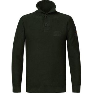 Petrol Industries  - Maat M - Heren Fijngebreide Pullover - Bruin