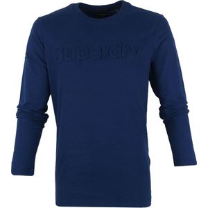 Superdry - L - Longsleeve Cobalt Cotton - Modern-fit