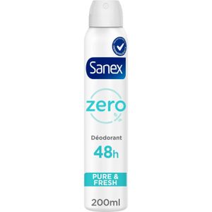 Sanex - Zero % Pure en Fresh - Spray Deodorant - Voordeelverpakking - 6 x 200ML