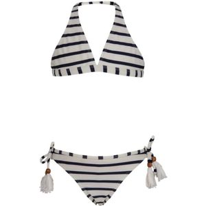 Snapper Rock - Halterbikini - Blauw/Wit - 80% Nylon, 20% Elastane