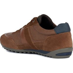 GEOX - Maat 42 - U WELLS Heren Sneakers - BROWNCOTTO/LT BROWN