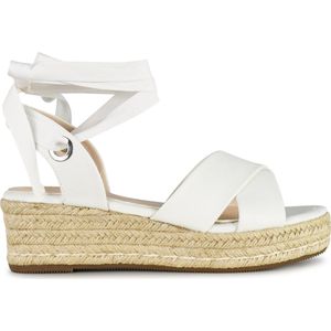 POSH by Poelman SAAR Dames - 37 - Sandalen/Espadrilles - Wit