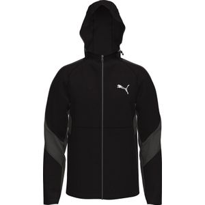 PUMA  Maat L EVOSTRIPE Full-Zip Hoodie DK Heren Trui - Puma Black