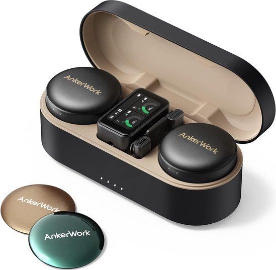 AnkerWork M650 - Draadloze Lavalier Microfoon - Kleur - Professionele Ruisonderdrukking