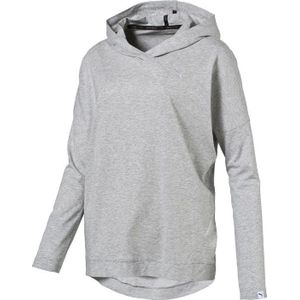 Puma ESS Hooded Cover Up W - Sporttop - Dames - Light Gray Heather - Maat XL