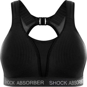 Shock Absorber - 85E - Ultimate Run Bra Padded Sportbeha Dames - Zwart Silver
