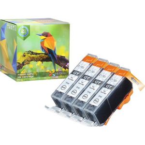 Ink Hero - 4 Grijzen - Inktcartridge / Alternatief voor de Canon CLI-521, PGI-520, PIXMA MP980, MP99