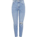 Pieces  - Maat M - PCLEAH MOM HW ANK DEST LB110-BA/CP BC Dames Jeans