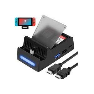 Skylab - TV Dock Oplaadstation - Voor Nintendo Switch - Zwart - Materiaal: Kunststof