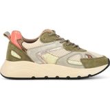 Ps Poelman CIBEL -maat 36- Dames Sneakers - Groen/Beige Multi