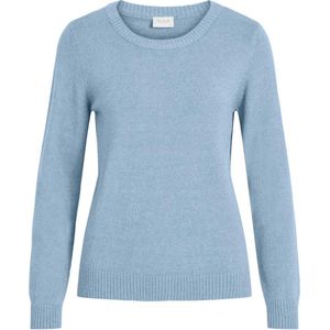 VILA VIRIL O-NECK LS KNIT TOP - NOOS - Maat XL - Ashley Blue - Vrouwen