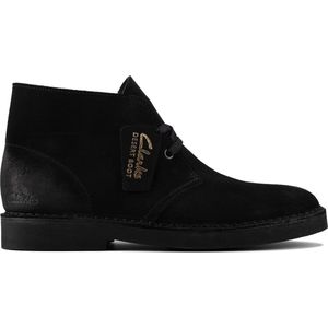 Clarks - Desert Boot 2 - Zwart - Damesschoenen - Sportief Mid