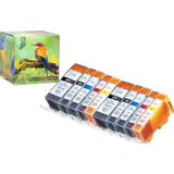 Ink Hero - 10 Pack - Inktcartridge / Alternatief voor de Canon CLI-521, PGI-520, PIXMA iP3600, iP460