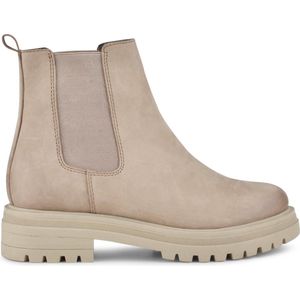 PS Poelman - Maat 40 - Mink Dames Chelsea laarzen - Taupe