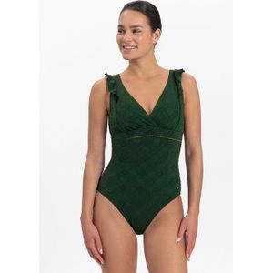 Beachlife Maat 36 Green Embroidery Dames Badpak -  (Cupmaat B)