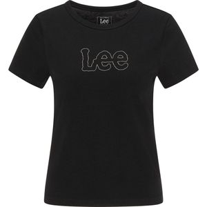 LEE Slim Cropped - Maat XS - Black Dames T-shirt