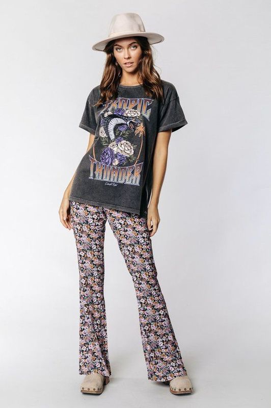 Colourful Rebel - Maat XS - Tropic Snake Acid Boxy Tshirt