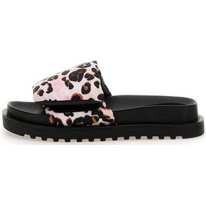 Guess - Maat 40 - Fabetzy Dames Slippers - Leopard