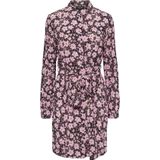 PIECES - Maat 50 - PCATHENA LS SHIRT DRESS QX BC Dames Jurk