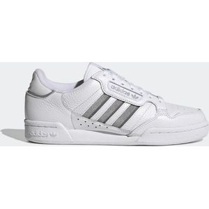 Adidas - Maat 38 2-3 - Continental 80 Stripes W Dames Sneakers - White-Grey