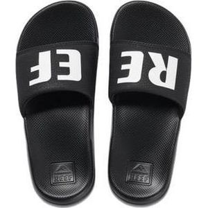 Reef - Kids One Slide - Badslippers - Black-White - Kunstleer/Rubber
