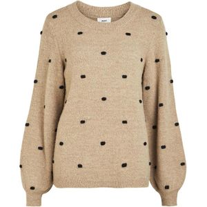 Object - Jeve Nonsia - Dames Trui - Beige - Pullover