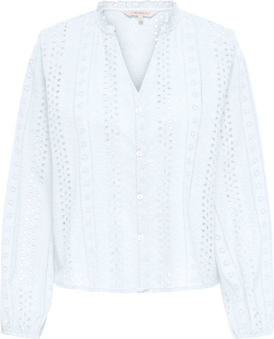 ONLY - Maat S - ONLALFIE EMB LS SHIRT WVN NL Dames Blouse