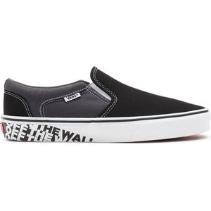 Vans - MN Asher - Heren Sneakers - Zwart/Wit